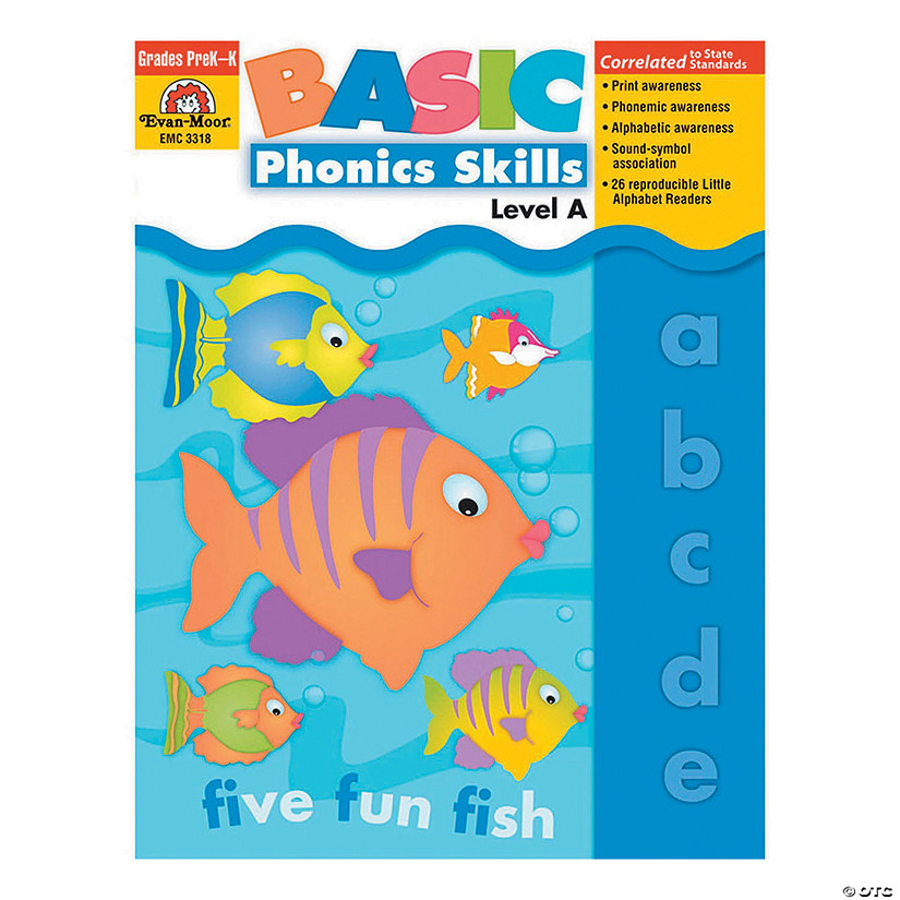Evan-Moor Basic Phonics Skills Book - Teacher Reproducibles, Grade PreK- K (Level A) Image