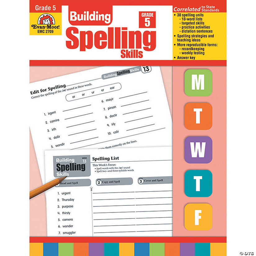 Evan-Moor Building Spelling Skills Gr 5 Image