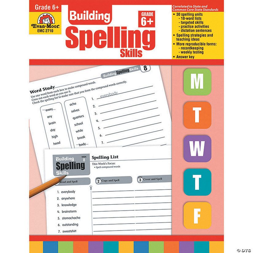 Evan-Moor Building Spelling Skills, Teacher's Edition, Grade 6+ Image