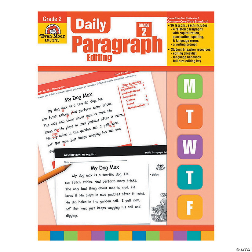 Evan-Moor Daily Paragraph Editing Book - Teacher's Edition, Grade 2 Image