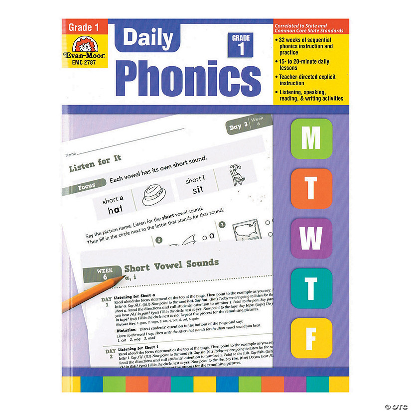 Evan-Moor Daily Phonics Book - Teacher's Edition, Grade 1 Image