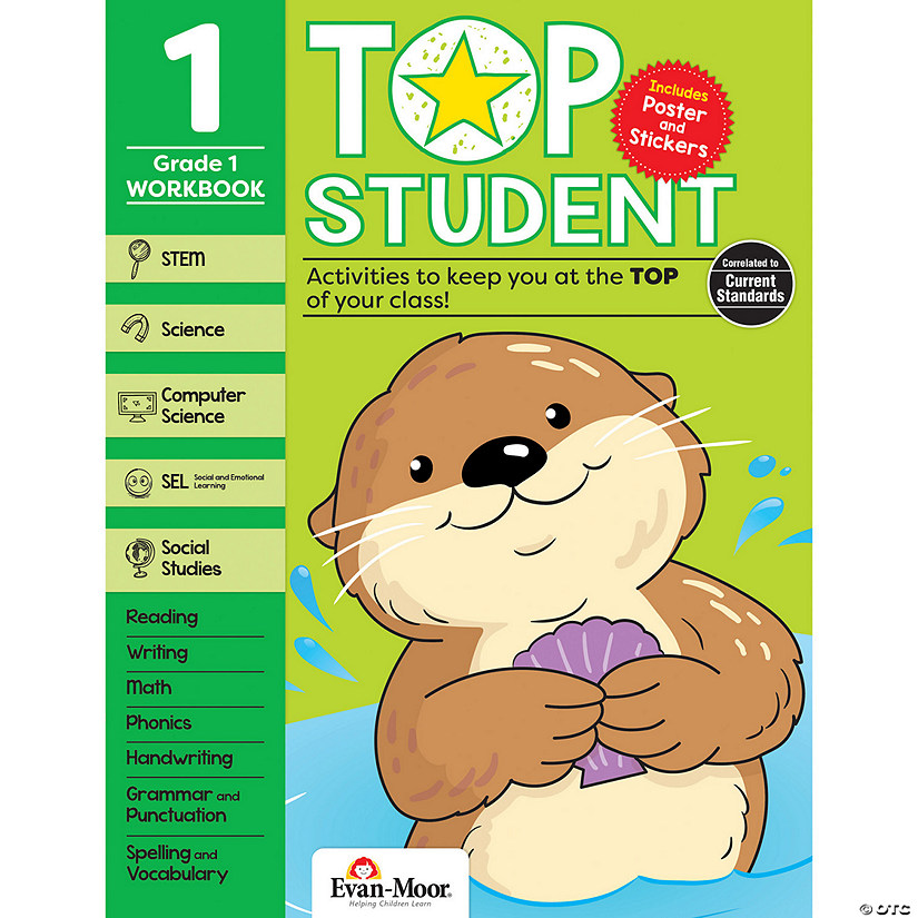 Evan-Moor Top Student Activity Book, Grade 1 Image