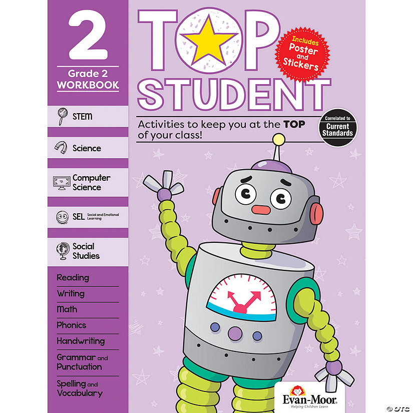 Evan-Moor Top Student Activity Book, Grade 2 Image
