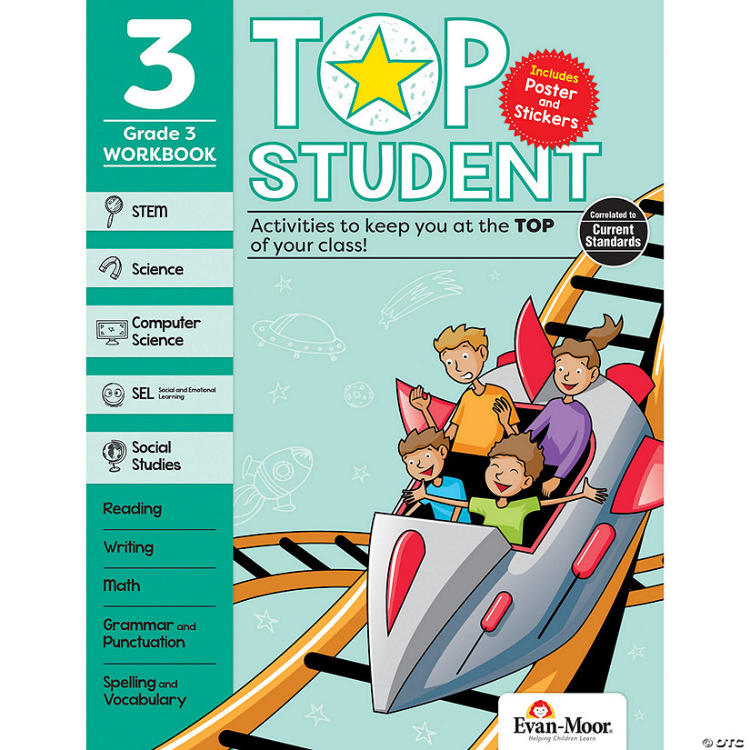 Evan-Moor Top Student Activity Book, Grade 3 Image
