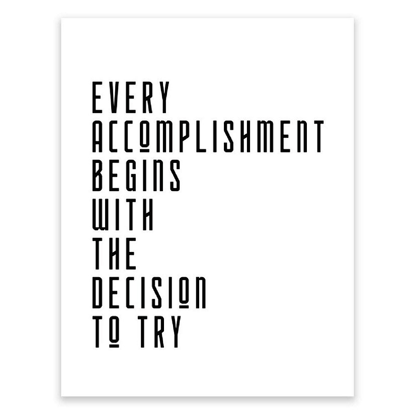 Every Accomplishment Begins 1Pk 8.5x11in Image