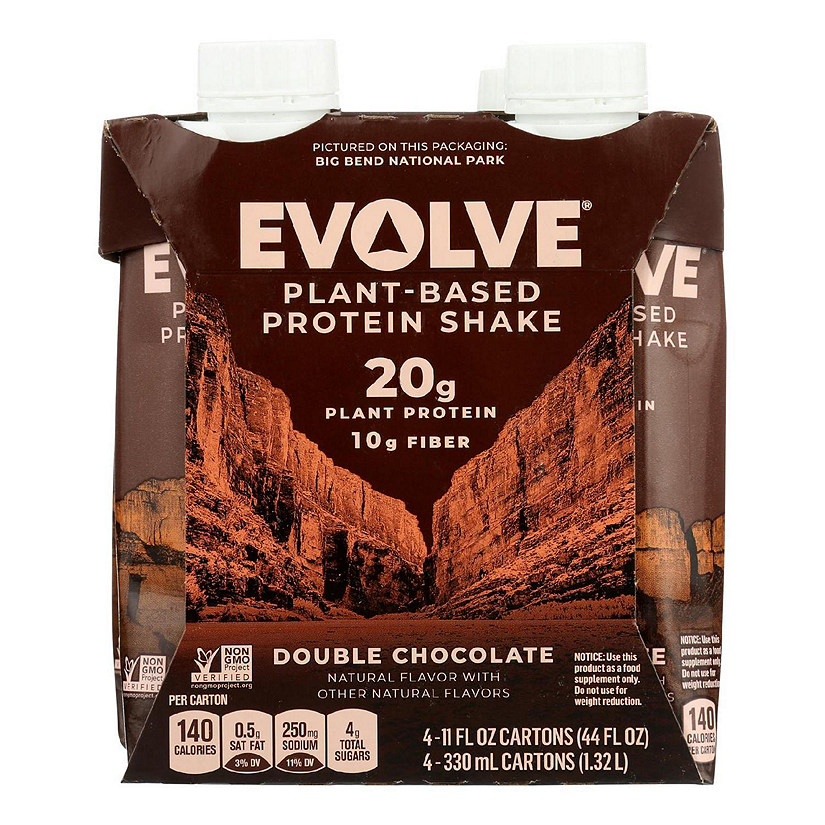 Evolve Classic Chocolate Protein Shakes  - Case of 3 - 4/11 OZ Image