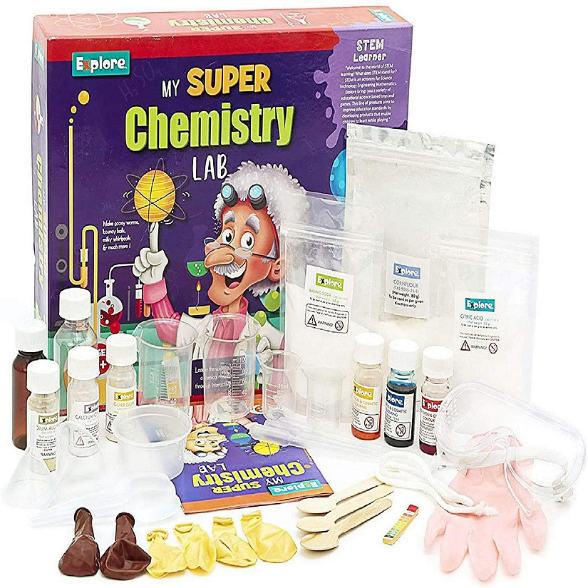 Explore STEM Learner My Super Chemistry Lab Interactive DIY Scientist Kit Mighty Mojo Image