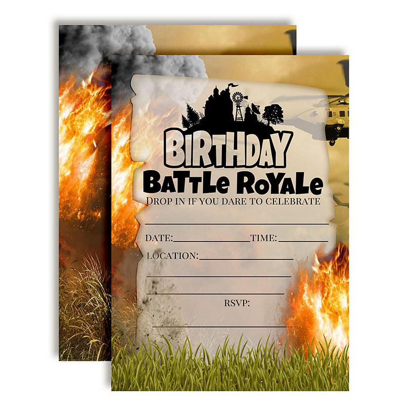 Explosion Fort Battle Invitations 40pc. by AmandaCreation Image