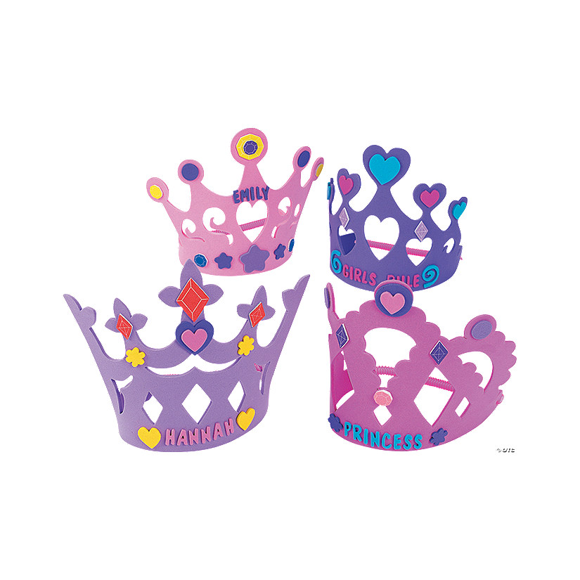 Fabulous Foam Princess Crown Kit - Makes 12 Image