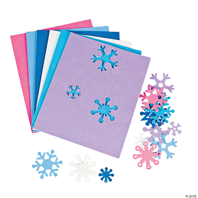 Fabulous Foam Self-Adhesive Snowflake Shapes - 500 Pc. Image