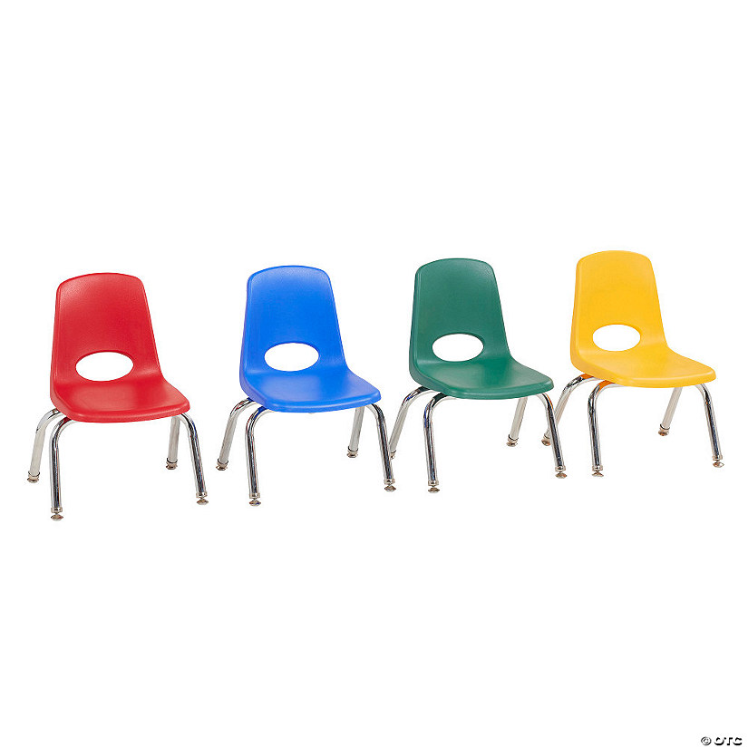 Factory Direct Partners 10 In Stack Chair With Swivel Glides, 4-Pack - Assorted Image