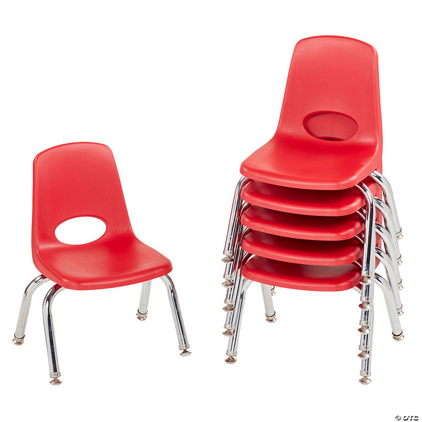 Factory Direct Partners 10 in Stack Chair with Swivel Glides, 6-Pack Image