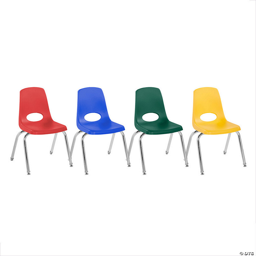 Factory Direct Partners 14 In Stack Chair With Swivel Glides, 4-Pack Image
