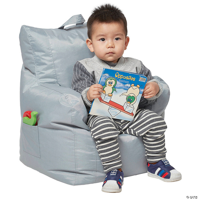 Factory Direct Partners Cali Little Bear Bean Bag Chair - Gray Image