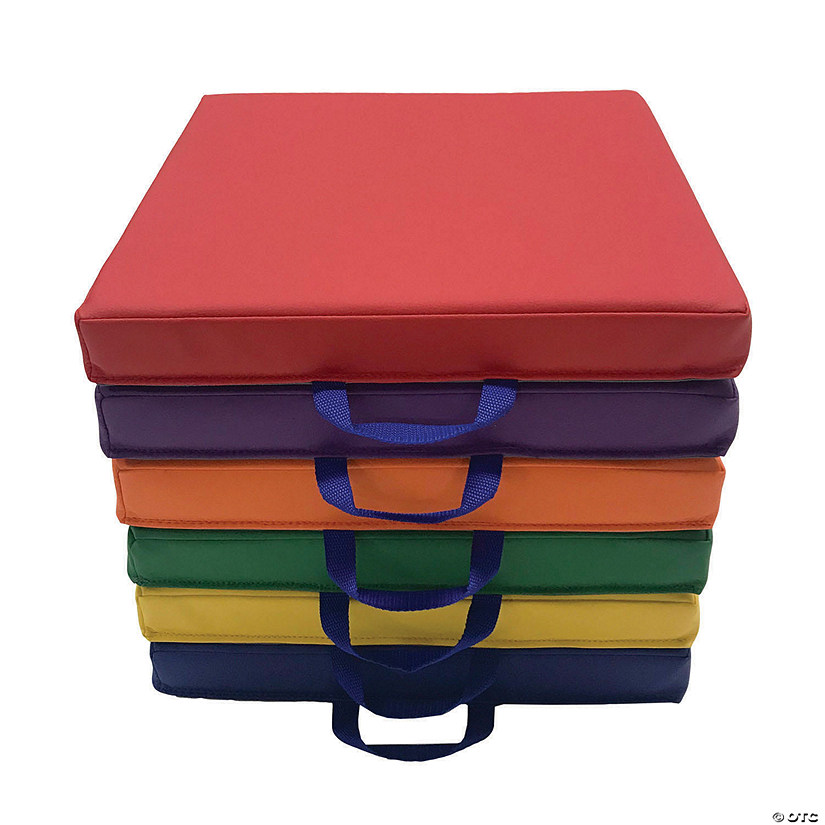 Factory Direct Partners SoftScape 15 in Square Floor Cushions, 6Piece
