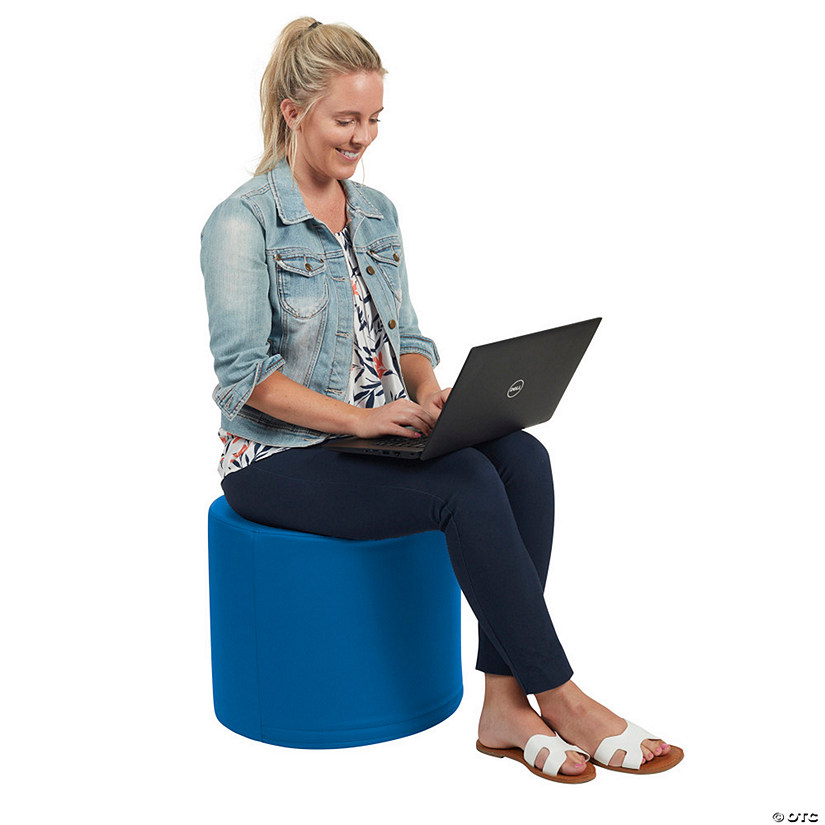 Factory Direct Partners Softscape 16 In Round Ottoman. 2-Pack Image