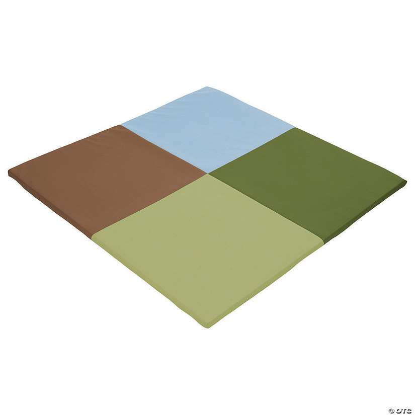 Factory Direct Partners SoftScape Squares Activity Mat  - Earthtone Image