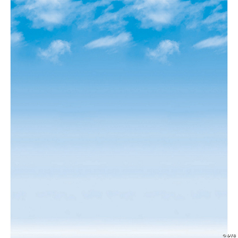 Fadeless Bulletin Board Art Paper, Wispy Clouds, 48" Proper 50', 1 Roll Image