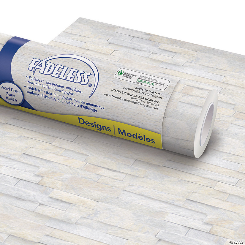 Fadeless Bulletin Board Paper Ledger Stone, 48" x 50'