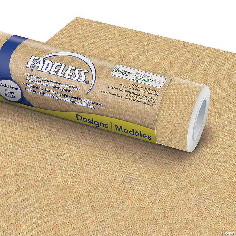 Fadeless Design Roll, 48" x 12', Wicker, 4 Rolls Image