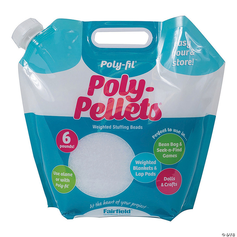 Fairfield Poly-Pellets Weighted Stuffing Beads - 6lb | Oriental Trading