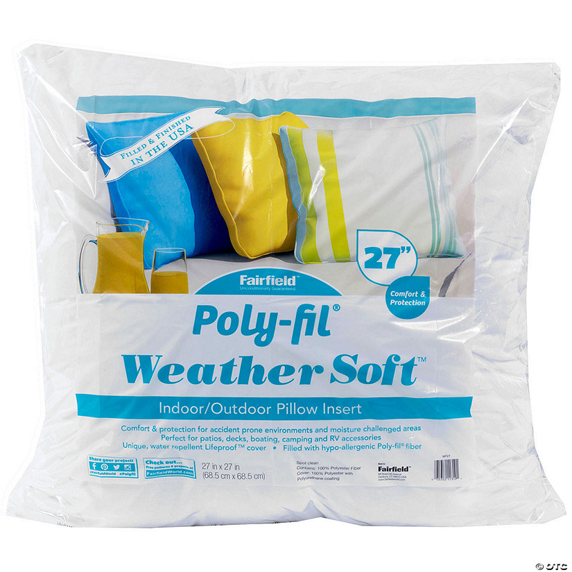 Fairfield Weather Soft Poly Fil Pillow Insert 27"