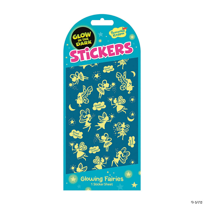 Fairies Glow-in-the-dark Stickers: Pack of 12 Image