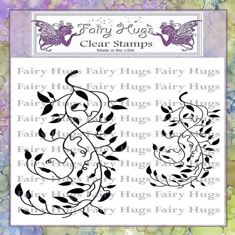 Fairy Hugs Stamps  Leafy Scrolls Image