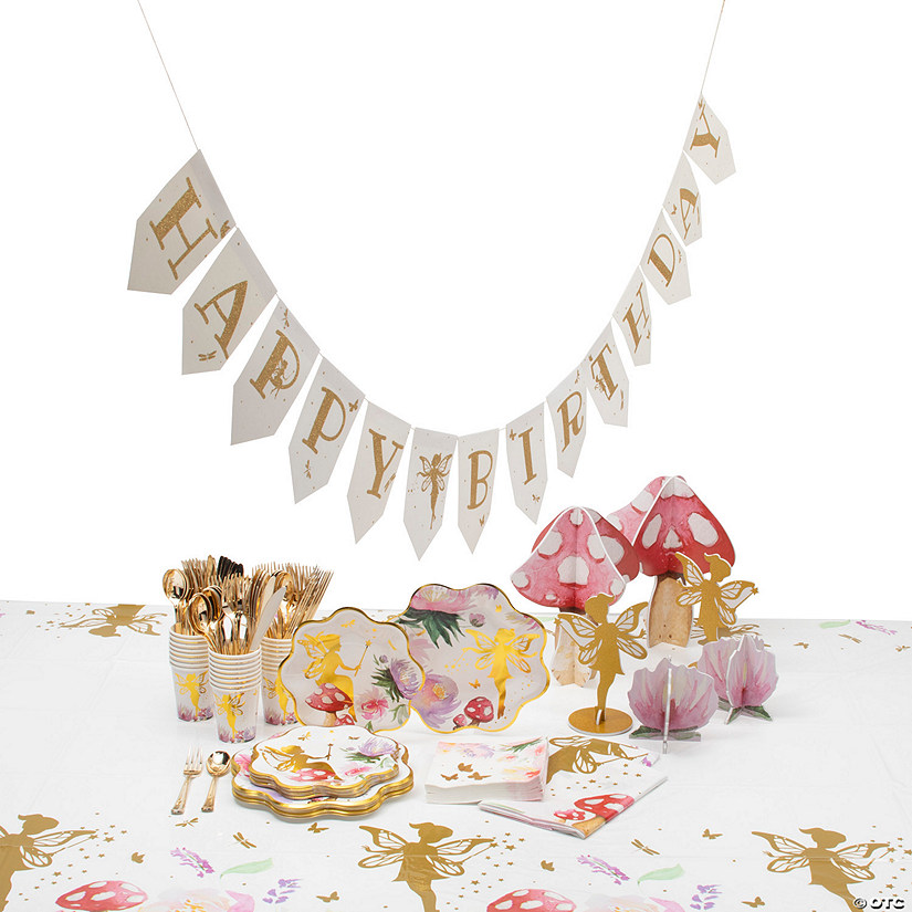 Fairy Party Tableware Kit for 24 Guests Image