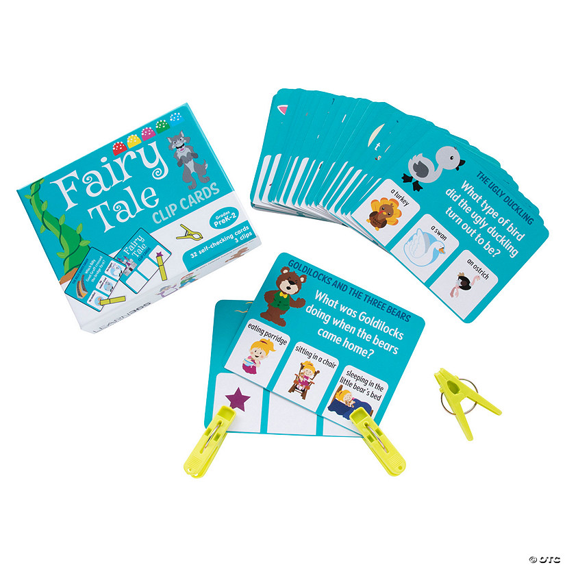 Fairy Tale Comprehension Clip Cards - 35 Pc. Image