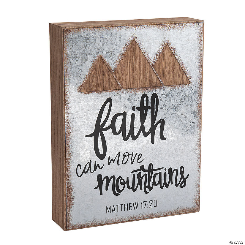 Faith Can Move Mountains Wall Sign Image