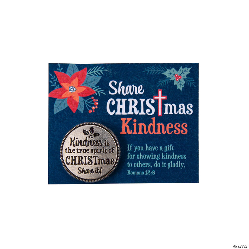 Faith Christmas Kindness Pocket Tokens with Card - 12 Pc. Image