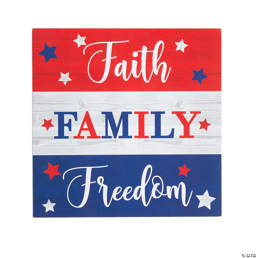 Faith Family Freedom Sign Image