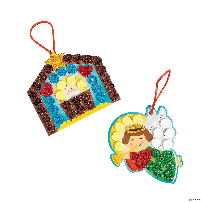 Faith Mosaic Christmas Ornament Craft Kit | Oriental Trading