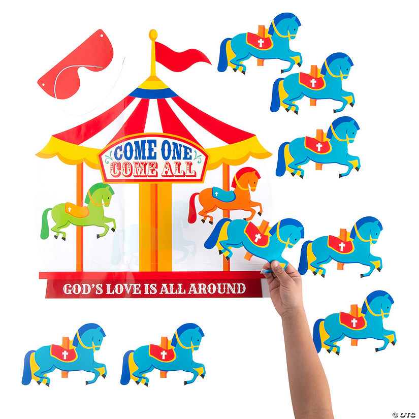 Faith Pin the Horse on the Carousel Game Image