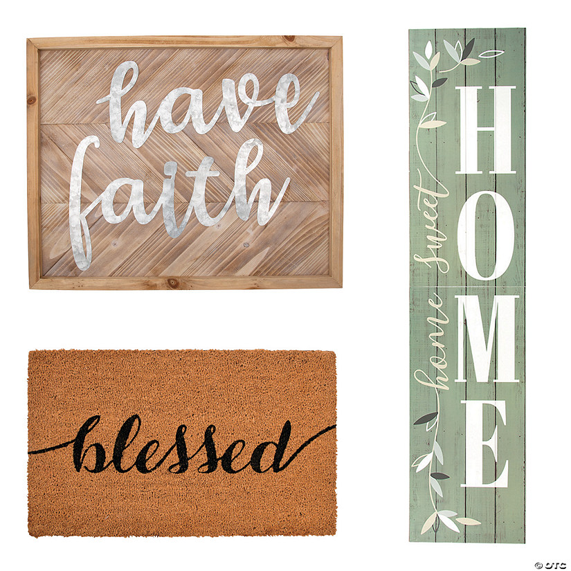 Faith Positively Simple Small Outdoor Decorating Kit - 3 Pc. Image