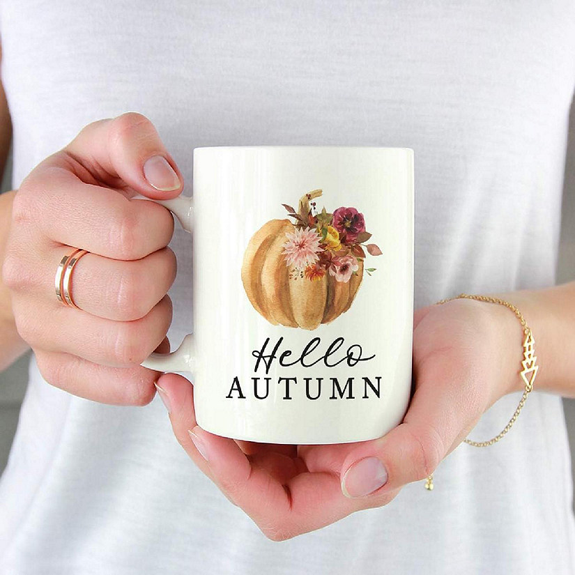 Fall 11oz. Ceramic Mug, Hello Autumn Image