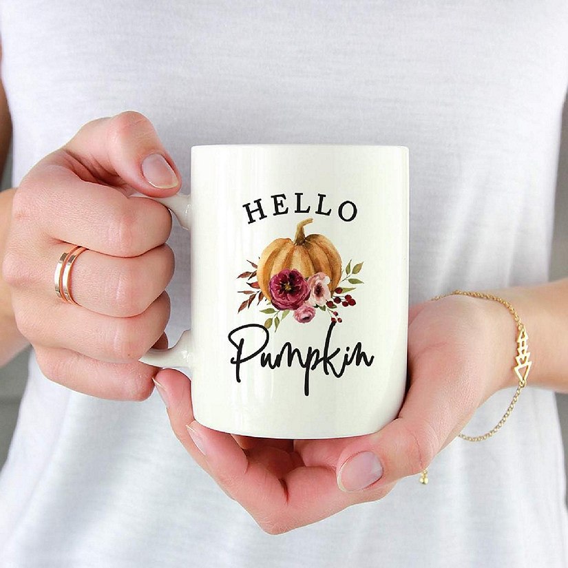 Fall 11oz. Ceramic Mug, Hello Pumpkin Image