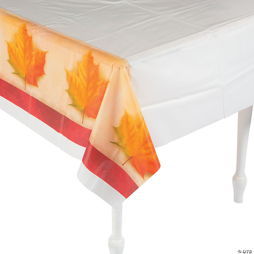 Fall Breeze Plastic Tablecloth - Discontinued