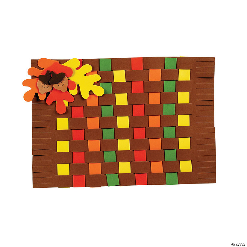 Fall Colors Weaving Placemat Craft Kit - Makes 12 Image