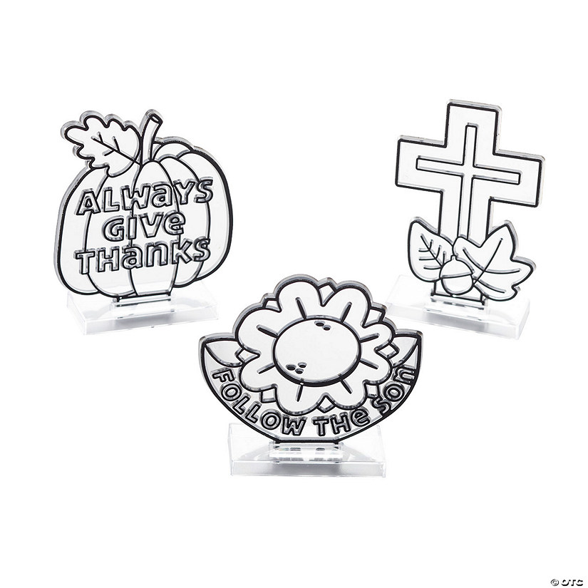 Fall Faith Suncatchers - 12 Pc. Image