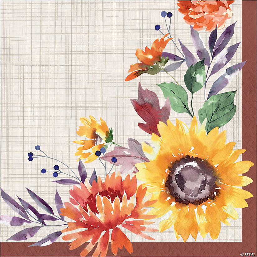 Fall Flowers Napkins