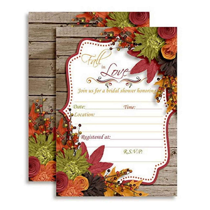 Fall in Love Invitations 40pc. by AmandaCreation Image