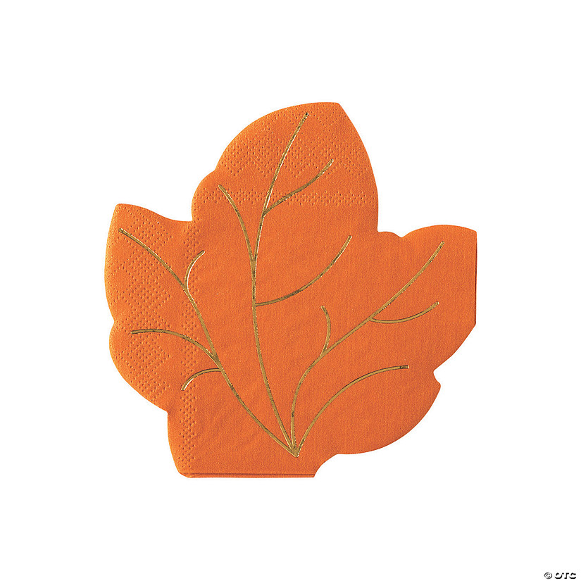 Fall Leaf Beverage Napkins 25 Pc.