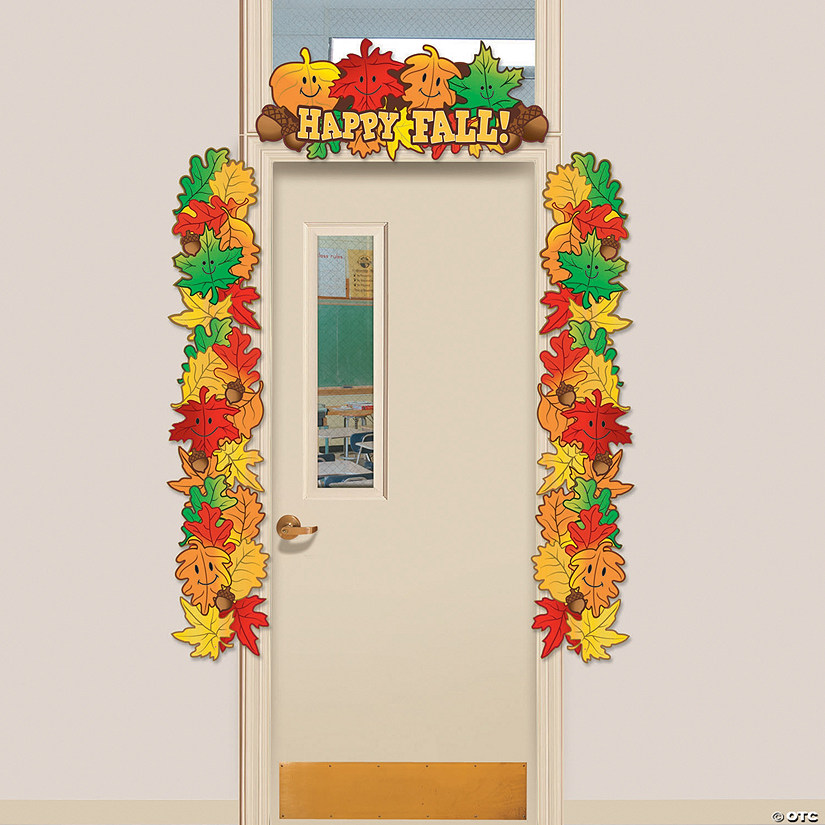 Fall Leaf Door Border Oriental Trading