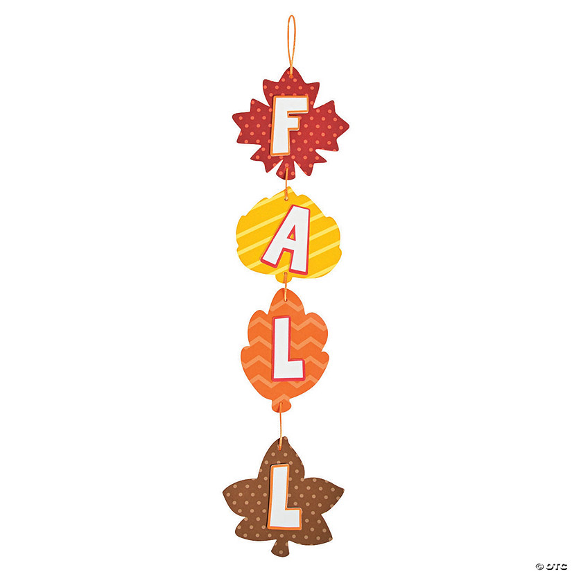Fall Leaves Door Sign Craft Kit - Discontinued