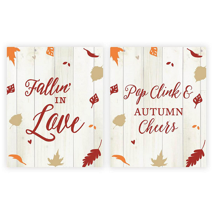 Fall Leaves Labels 5x4in 8pk Image