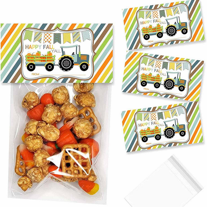 Fall Tractor Bag Toppers 40pc. by AmandaCreation Image