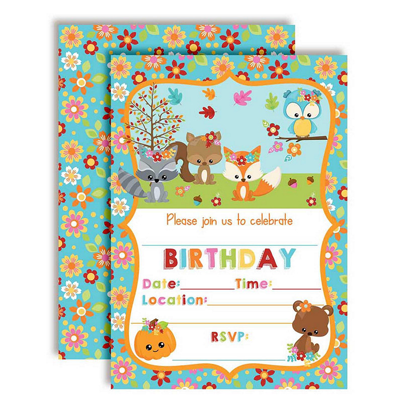 Fall Woodland Invitations 40pc. by AmandaCreation Image