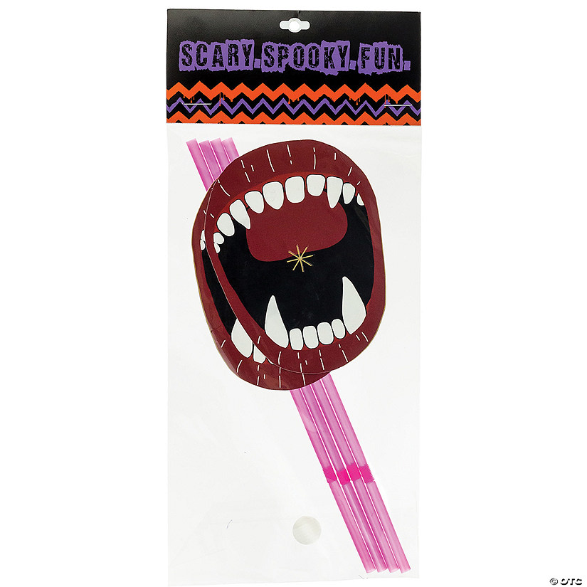 Fang Straws - 4 Pc. Image